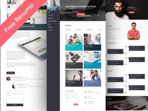 макет сайта портфолио